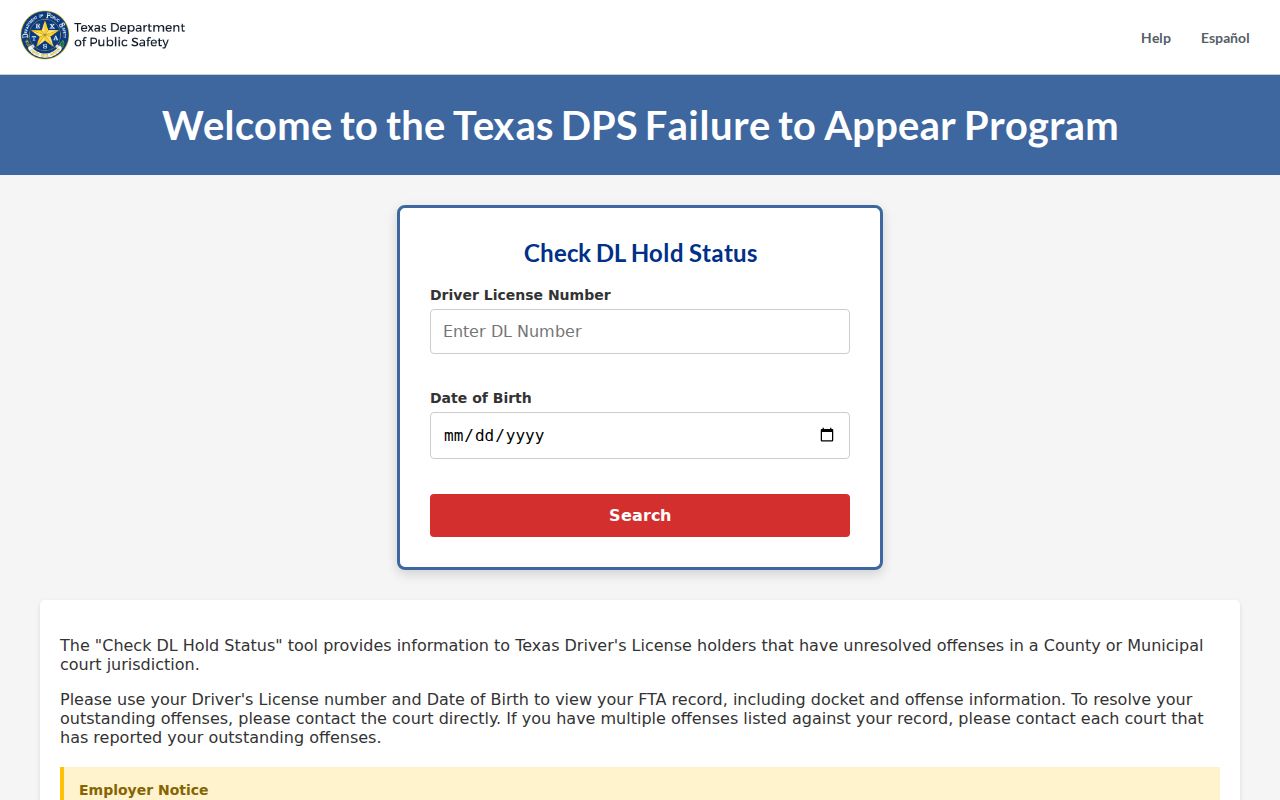 Jim Wells County traffic record state lookup